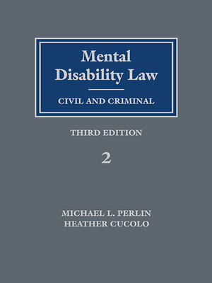 cover image of Mental Disability Law: Civil and Criminal
